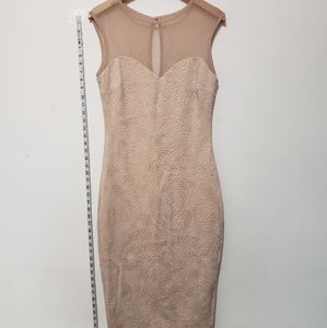 Beige bodycon dress